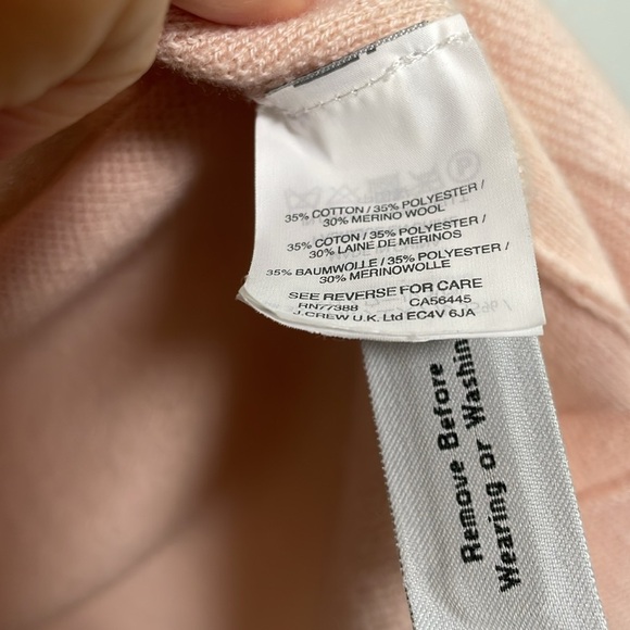 J. Crew Knit Sweater Blazer in Light Pink Size XXS - Picture 4 of 5